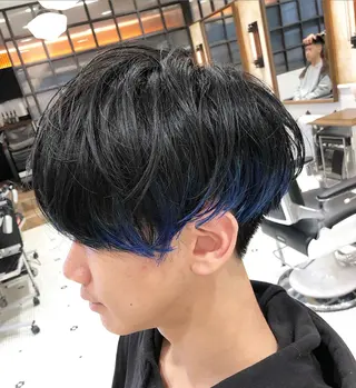 ショート カラー メンズ カット無料/髪質改善 髪質根本改善/艶髪のヘアスタイル