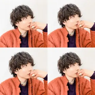 ショート カラー パーマ ヘアアレンジ メンズ メンズスタイル ly本厚木のヘアスタイル