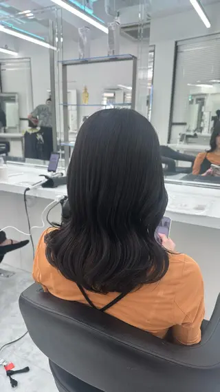 セミロング カラー 似合わせstyle ❤︎misaki❤︎のヘアスタイル