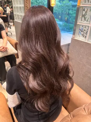 セミロング カラー 透明感Wカラー 髪質改善/AYARIのヘアスタイル