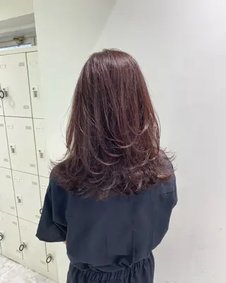 ミディアム 縮毛/ダブルカラー 🦋ベージュヘア🦋のヘアスタイル