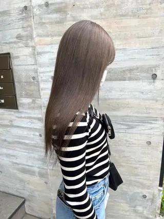 ロング カラー NANO/ ブリーチ×レイヤーのヘアスタイル