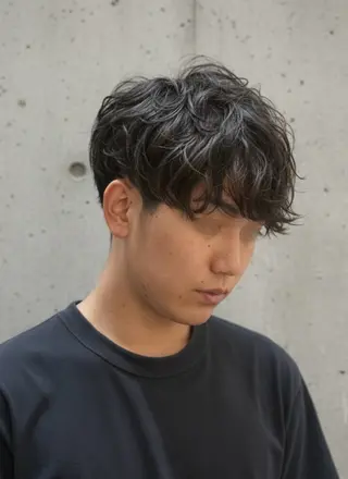 ショート パーマ メンズ 大人メンズパーマ /石川瑠青のヘアスタイル