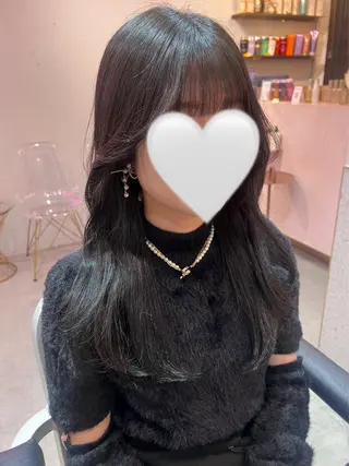 ロング 🎀しゅな/韓国 レイヤー/うる艶のヘアスタイル