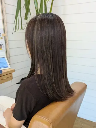 ロング カラー 奥田 誠司のヘアスタイル