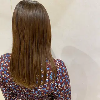 セミロング 髪質改善 メンズパーマゆうひのヘアスタイル