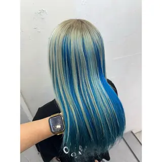ロング 韓国ヘア×ハイトーン AYA💫のヘアスタイル