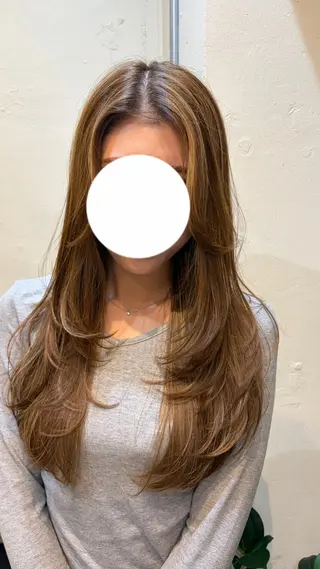 ロング 🐰レイヤーカット/ メンズ/ゆな🐰のヘアスタイル