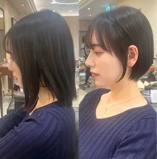 ショート 【ショート/ボブ 丸みショート】深萱のヘアスタイル