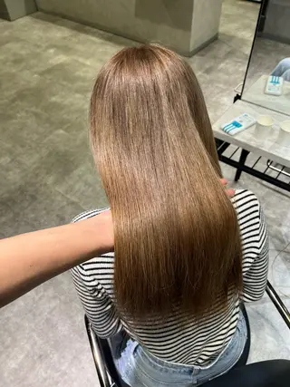 ロング カラー 青木 奏楽のヘアスタイル
