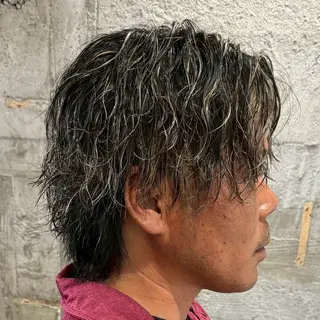パーマ メンズ ⚡️束感セット⚡️ 🌊あおい🌊のヘアスタイル