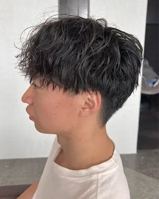 ショート パーマ メンズ Oops旧TABOO 早野太郎のヘアスタイル