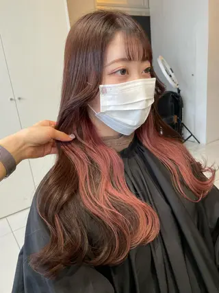 ロング カラー パーマ ヘアアレンジ 💗無料カットモデル 募集中yu-ki💗のヘアスタイル