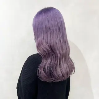 セミロング カラー 🩵ブリーチカラー MIORI🩵のヘアスタイル