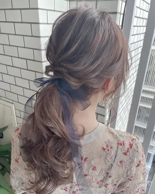 セミロング ヘアアレンジ キッズ ヘアメイク10年から 美容師💄Anriのヘアスタイル