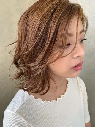 カラー パーマ @grace *HOSHIのヘアスタイル