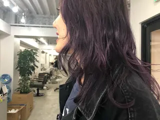 セミロング カラー 都築 菜美のヘアスタイル