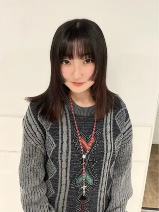ロング りおな/髪質改善/ カラー /平尾のヘアスタイル
