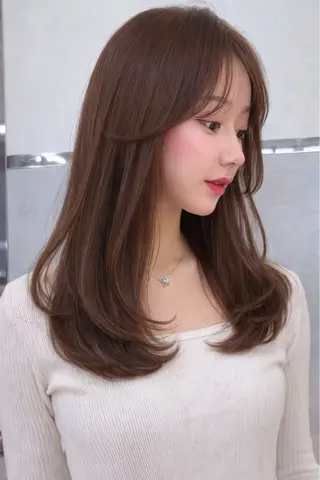 ミディアム カラー ヘアアレンジ 【博多髪質改善】 吉村　清志のヘアスタイル