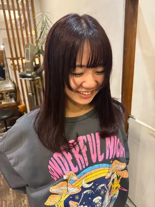セミロング カラー MOK大阪梅田店 Asahiのヘアスタイル