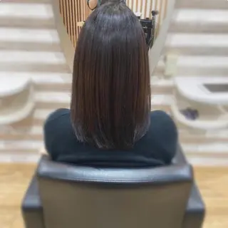 セミロング カラー KON|ごまかさない 艶。酸熱×精密カットのヘアスタイル