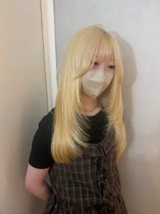 ロング カラー ハイトーン特化 /縮毛矯正/あかりのヘアスタイル