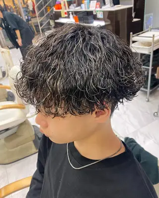 パーマ メンズ 🌴パーマオタク🌴 長谷川　諒佑🌈のヘアスタイル