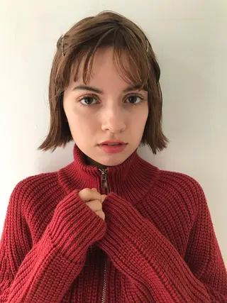 ミディアム 💓パーマ，💗 レイヤーカットのヘアスタイル