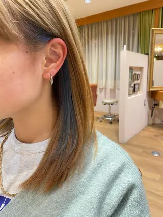 ミディアム カラー Lita KANAのヘアスタイル