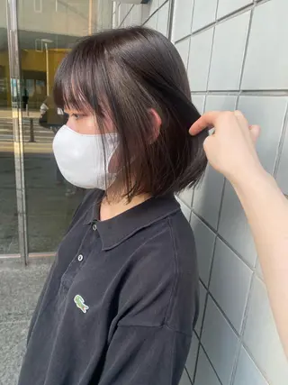 ミディアム Okamura Chisatoのヘアスタイル