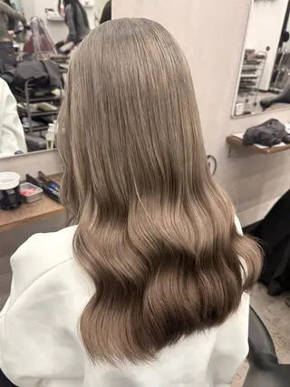 セミロング カラー 透明感艶カラー/ Hao 🎀のヘアスタイル
