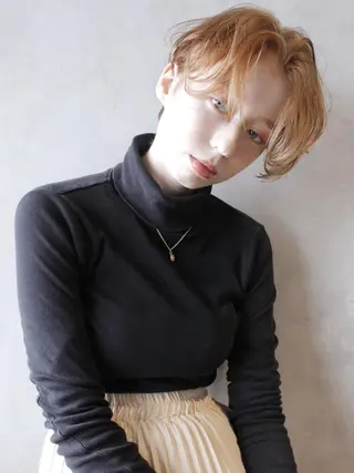 ショート カラー ヘアアレンジ パーマ ITbyALBUM 中野店のヘアスタイル