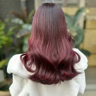 セミロング カラー ブリーチなしカラー kana🐱のヘアスタイル