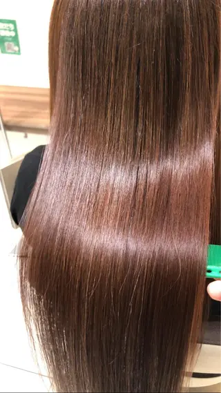 ロング 縮毛矯正/髪質改善 予約はリクエストからのヘアスタイル