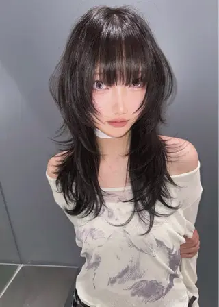 ロング カラー みうる🎀透明感艶髪 🫧レイヤーカットのヘアスタイル