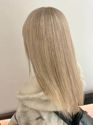 ロング カラー ボブ/レイヤーカット 縮毛矯正/コウキ新宿のヘアスタイル
