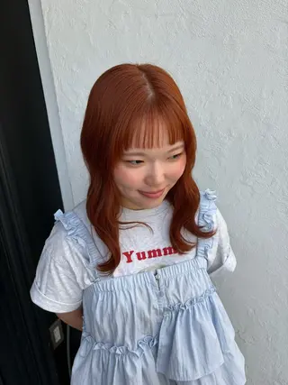 セミロング カラー しおり🍬 KOKORO🤍のヘアスタイル