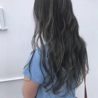 ロング kiyono ⭐︎ダブルカラーのヘアスタイル