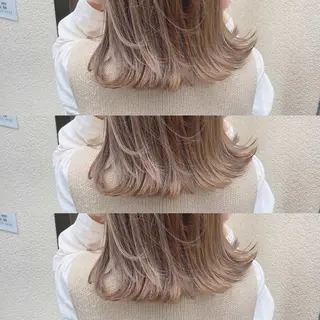ミディアム カラー Zina髪質改善 艶カラー✨のヘアスタイル