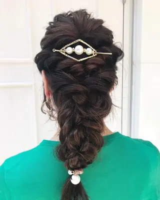セミロング ヘアアレンジ Blanco Color&Careのヘアスタイル