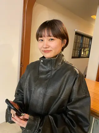 ショート ムナカタ アカリのヘアスタイル