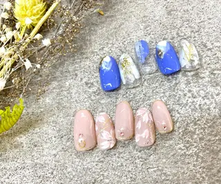 ネイル Apri  Lush 大金のネイルデザイン