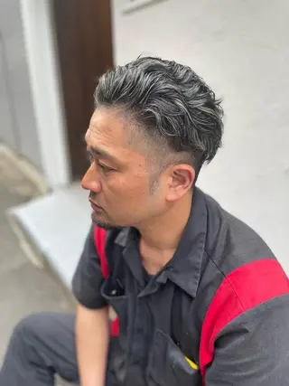 ショート カラー パーマ メンズ 💈メンズパーマ &ハイライト南谷💈のヘアスタイル