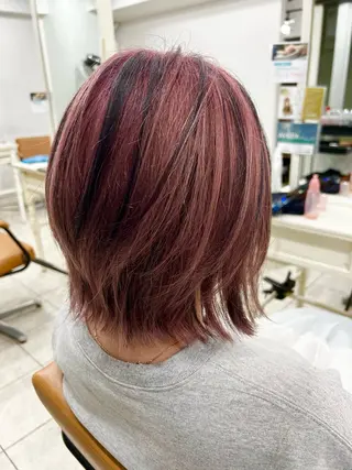 ショート カラー メンズカットグラデー ションカラー/ケイゴのヘアスタイル