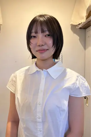 ショート ウシロダ メグミ ／ボブ／透明感カラーのヘアスタイル
