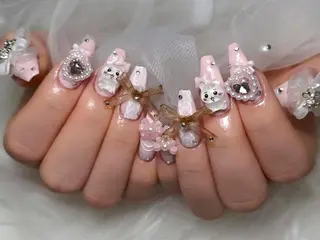 ロング カラー Bling Salonのネイルデザイン