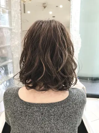 ミディアム カラー 田中 慎也のヘアスタイル