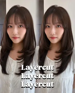 ロング カラー 🤎韓国ヘア ベージュ まゆか🤎のヘアスタイル