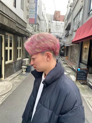 ミディアム カラー メンズ メンズ特化 岸本 阪急六甲サロンドロイのヘアスタイル