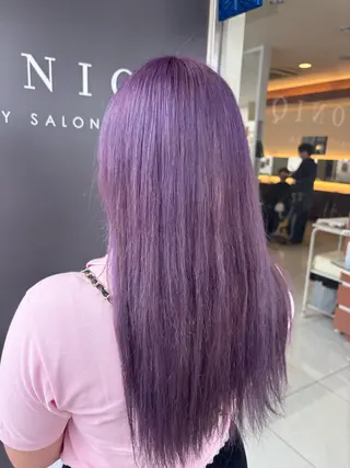 ロング カラー 長野 愛のヘアスタイル